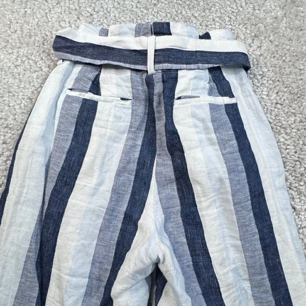 Point Sur Striped Paperbag Linen Pants - Picture 7 of 12
